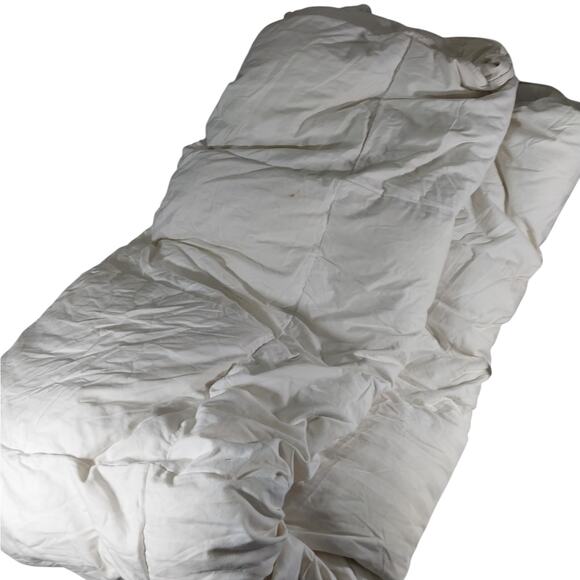 FIELDCREST! FAB CREAM OVERFILLED DOWN COMFORTER, 100% COTTON COVER! SZ QUEEN! - Picture 3 of 10